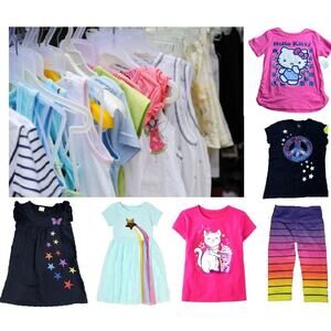 EUC Lot Girls Clothes 15pcs Spring/Summer Shorts, Graphic tees & More Size 8-10